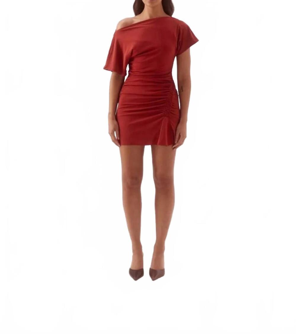 NEW SOVERE vera mini dress in paprika